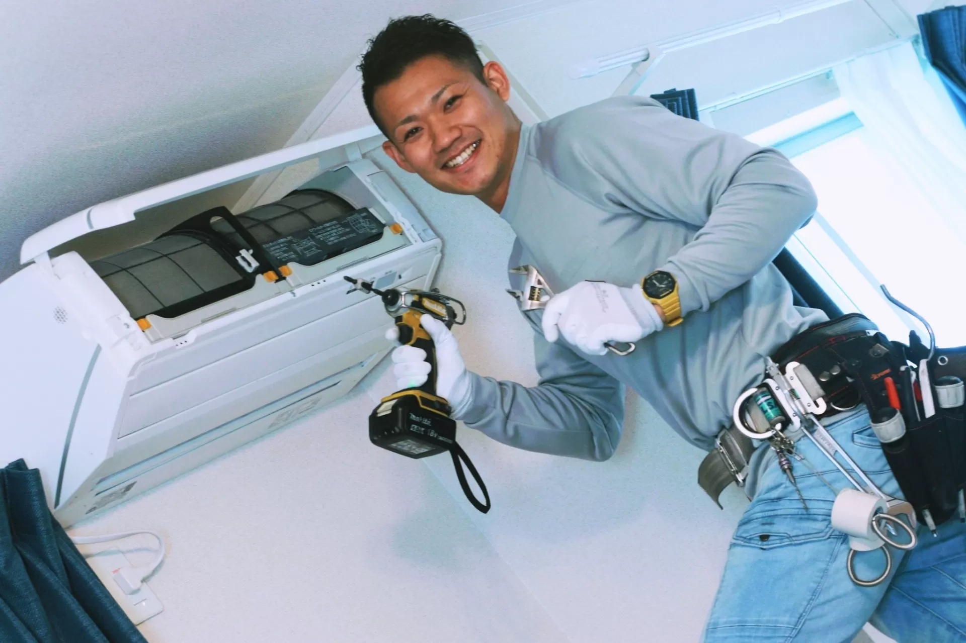 岡山市でエアコンの取付でお困りならUNO設備へ