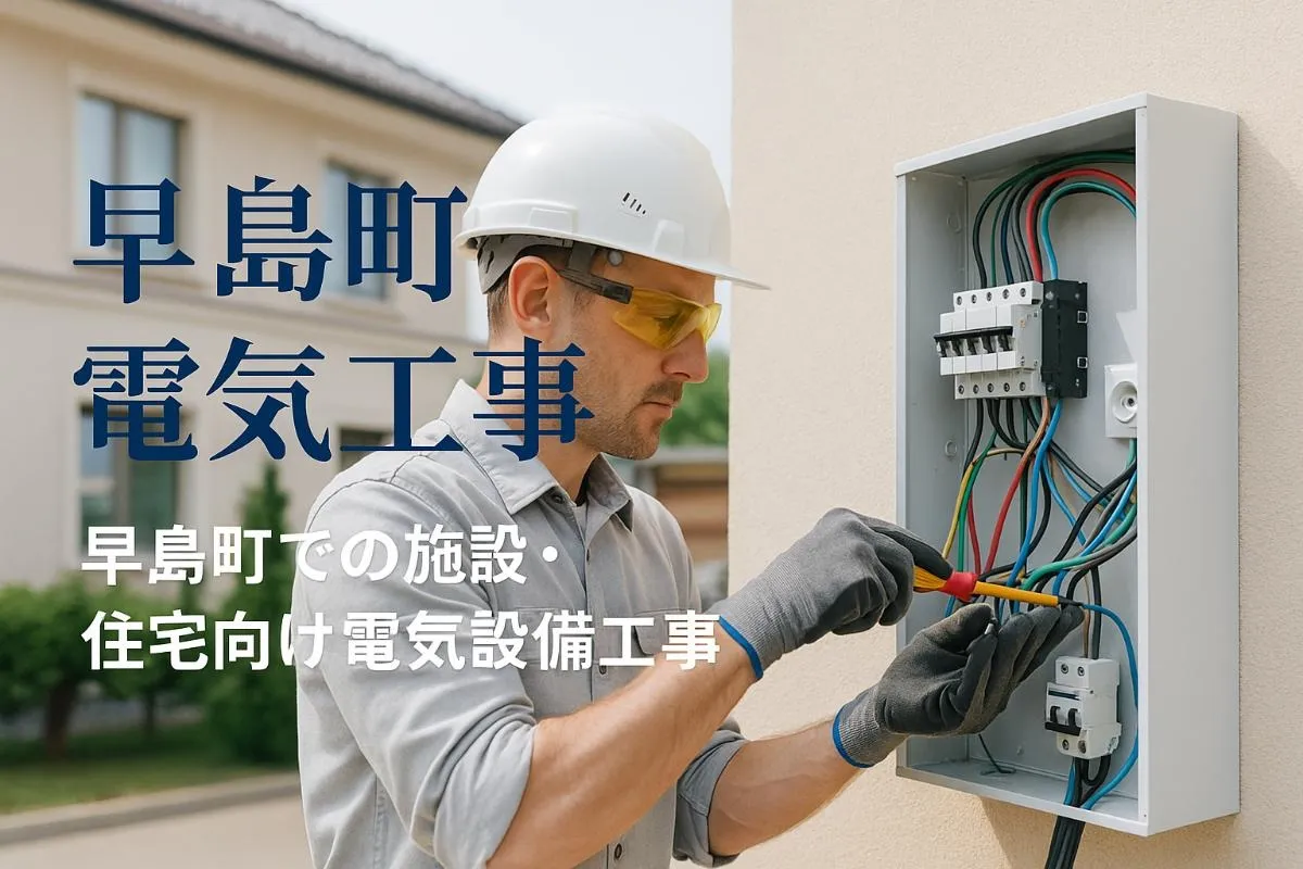 早島町での電気工事に関するお悩み解決のお手伝い！